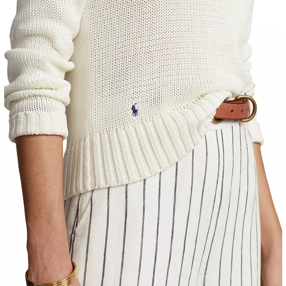 Polo Ralph Lauren Cotton Shaker-Stitch Sweater New With Tags (NWT) size Small